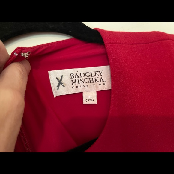 HOTTEST Color for FALL!  Red Draped dress with side detail - Picture 9 of 12